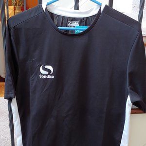 Sondico Men's Fund Short-Sleeve Soccer Shirt, Black, Small